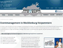Tablet Screenshot of mv-promotion-rostock.de